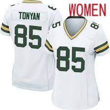 Women Green Bay Packers #85 Robert Tonyan Nike White Game NFL Jersey